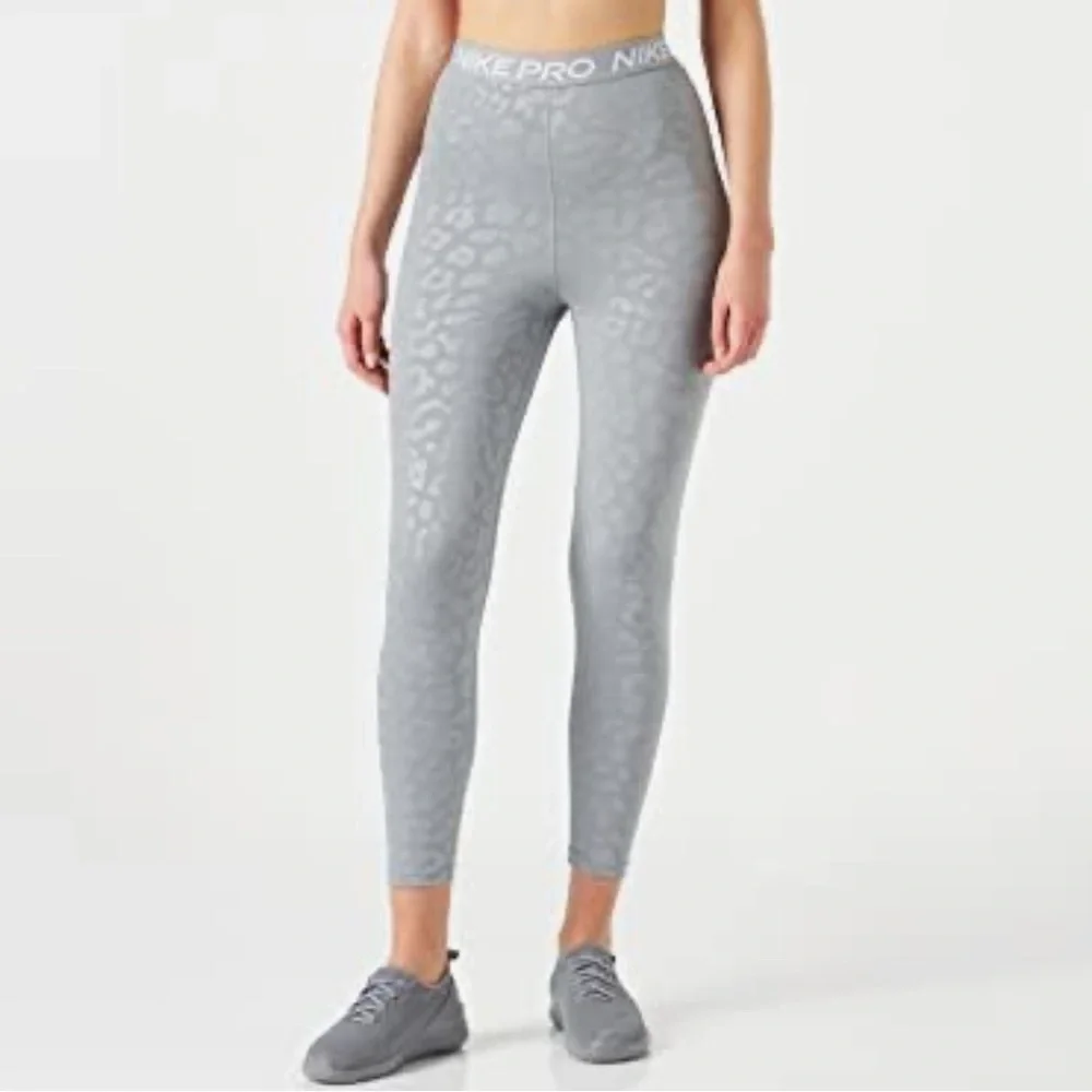 Nike Pro Plus HR All Over Print Tights Grey/Grey DM3988-073 Women's Size 3X